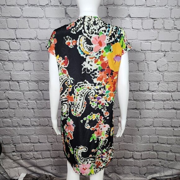 Lauren Ralph Lauren Floral-Print Cap Sleeve Plus Size Dress, Women's Medium - Picture 3 of 12